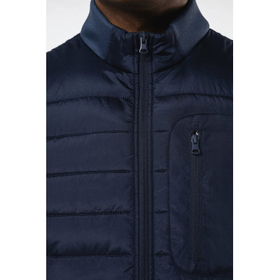 Men's bi-material bodywarmer